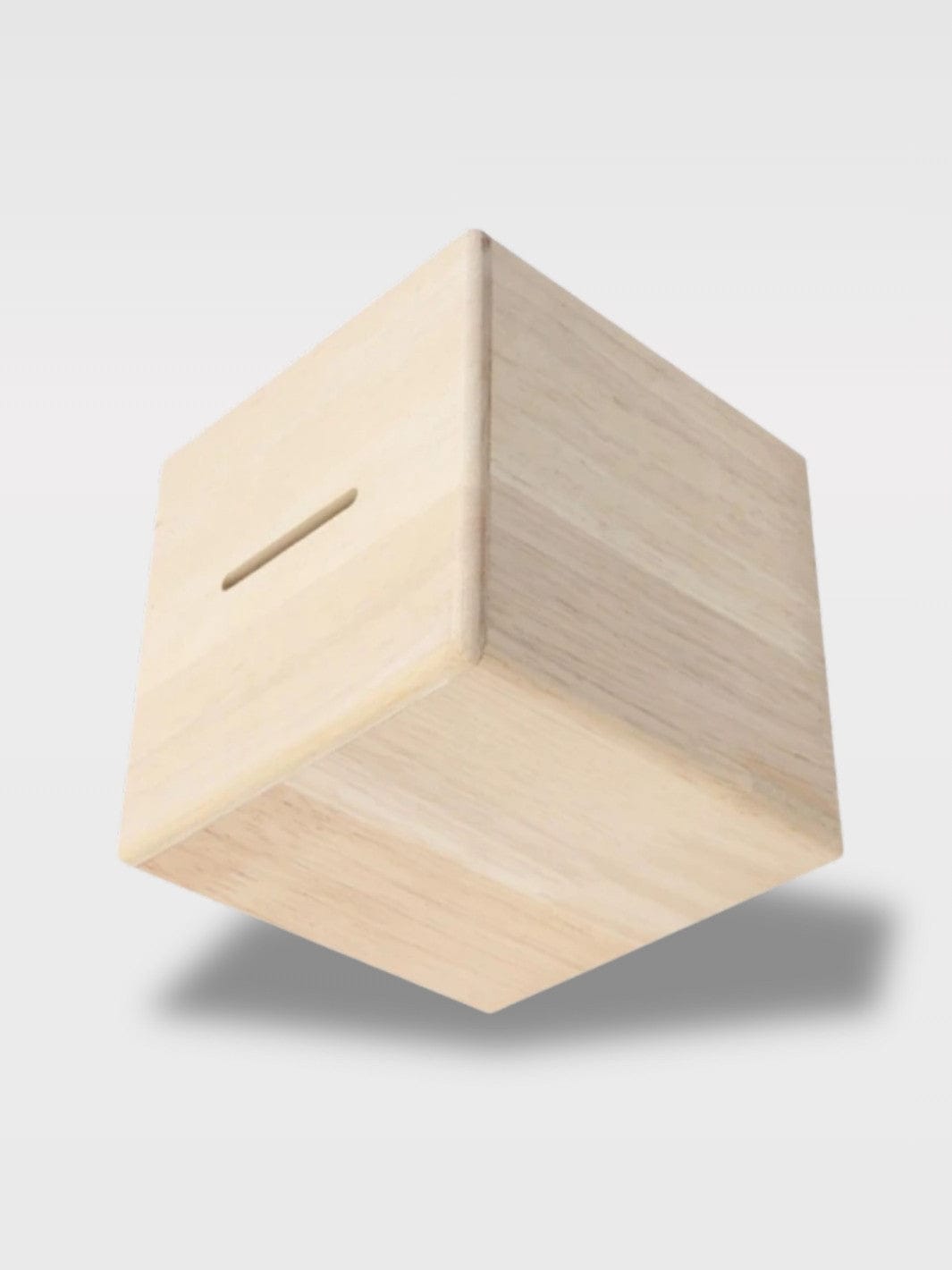 Tirelire À Peindre Bois Cube | Créativité Enfant