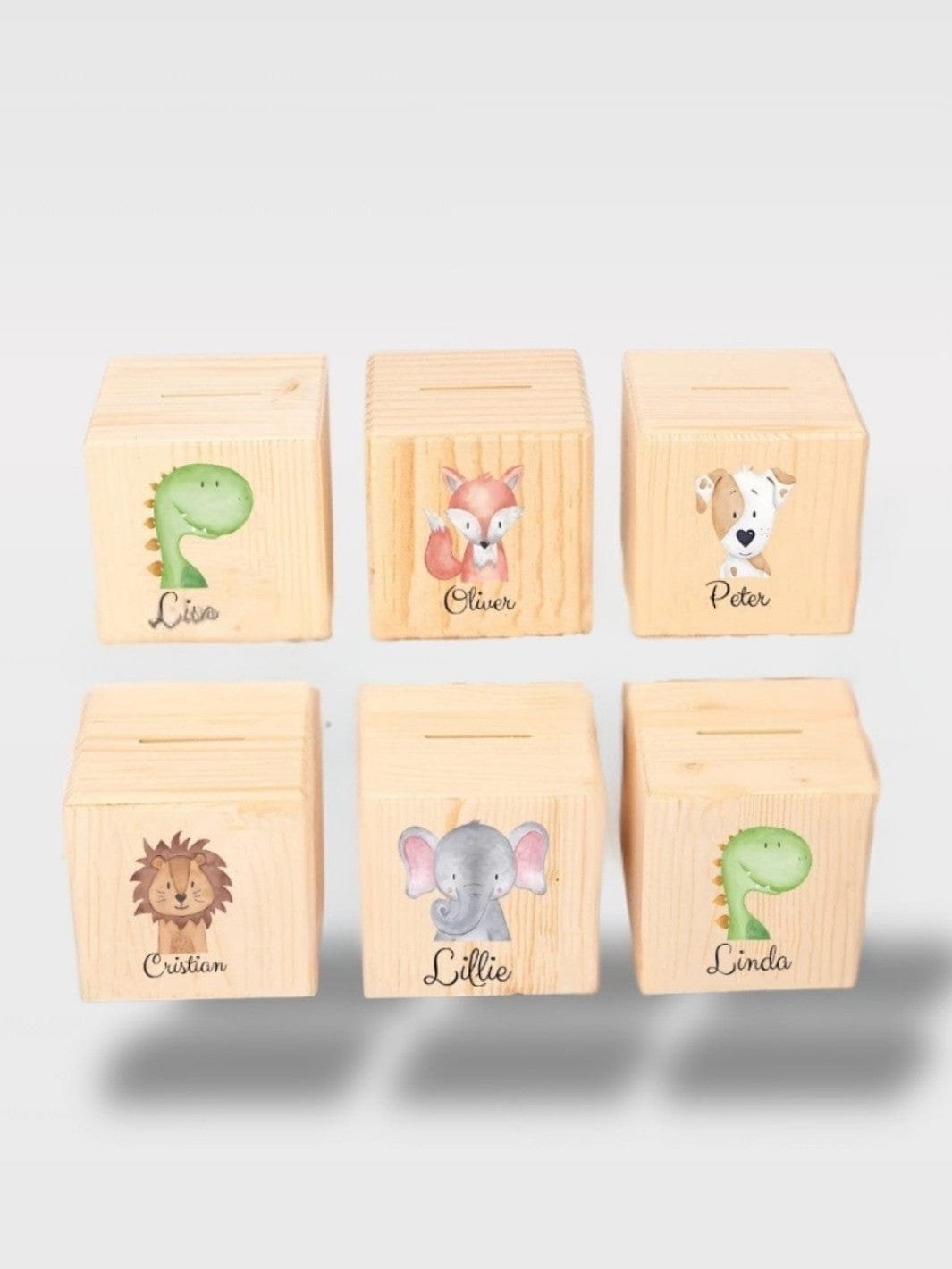 Tirelire Baptême Animaux Avec Nom | Cadeau Personnalisé