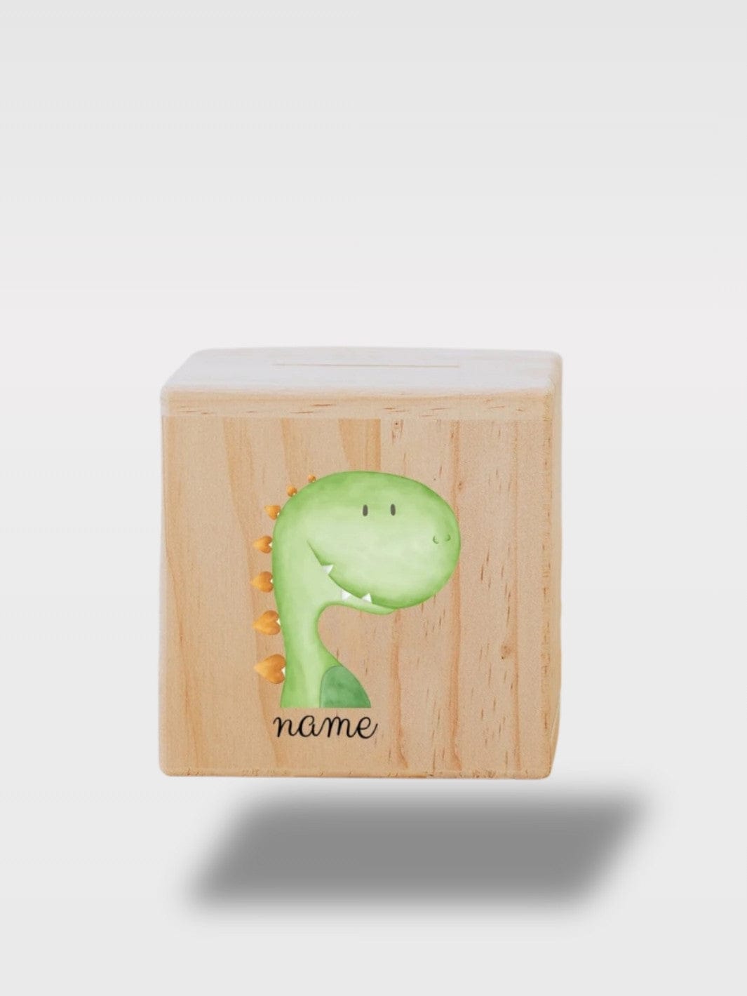 Tirelire Baptême Animaux Avec Nom | Cadeau Personnalisé Dino le Dinosaure 🦖
