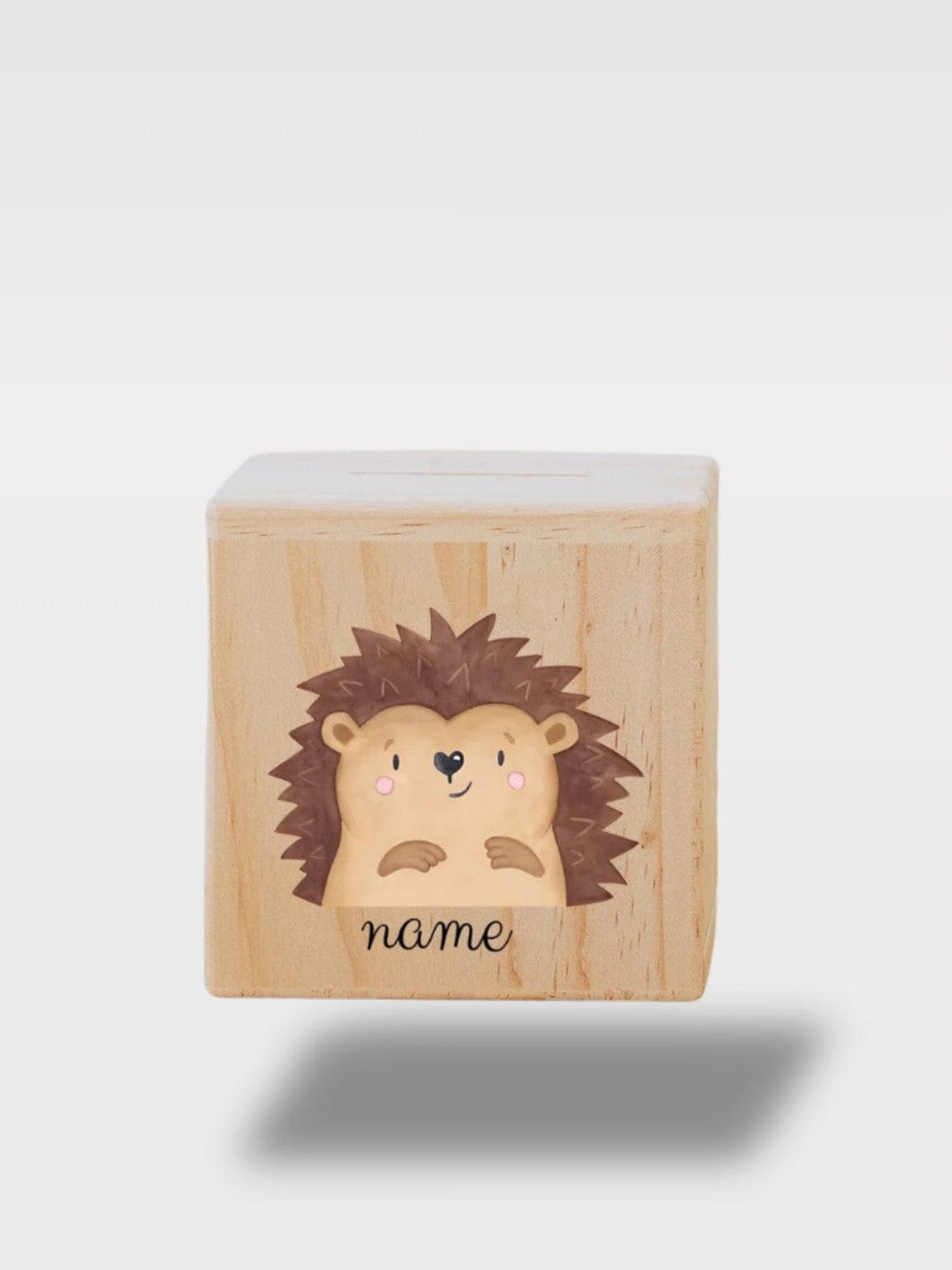 Tirelire Baptême Animaux Avec Nom | Cadeau Personnalisé Hugo le Hérisson 🦔