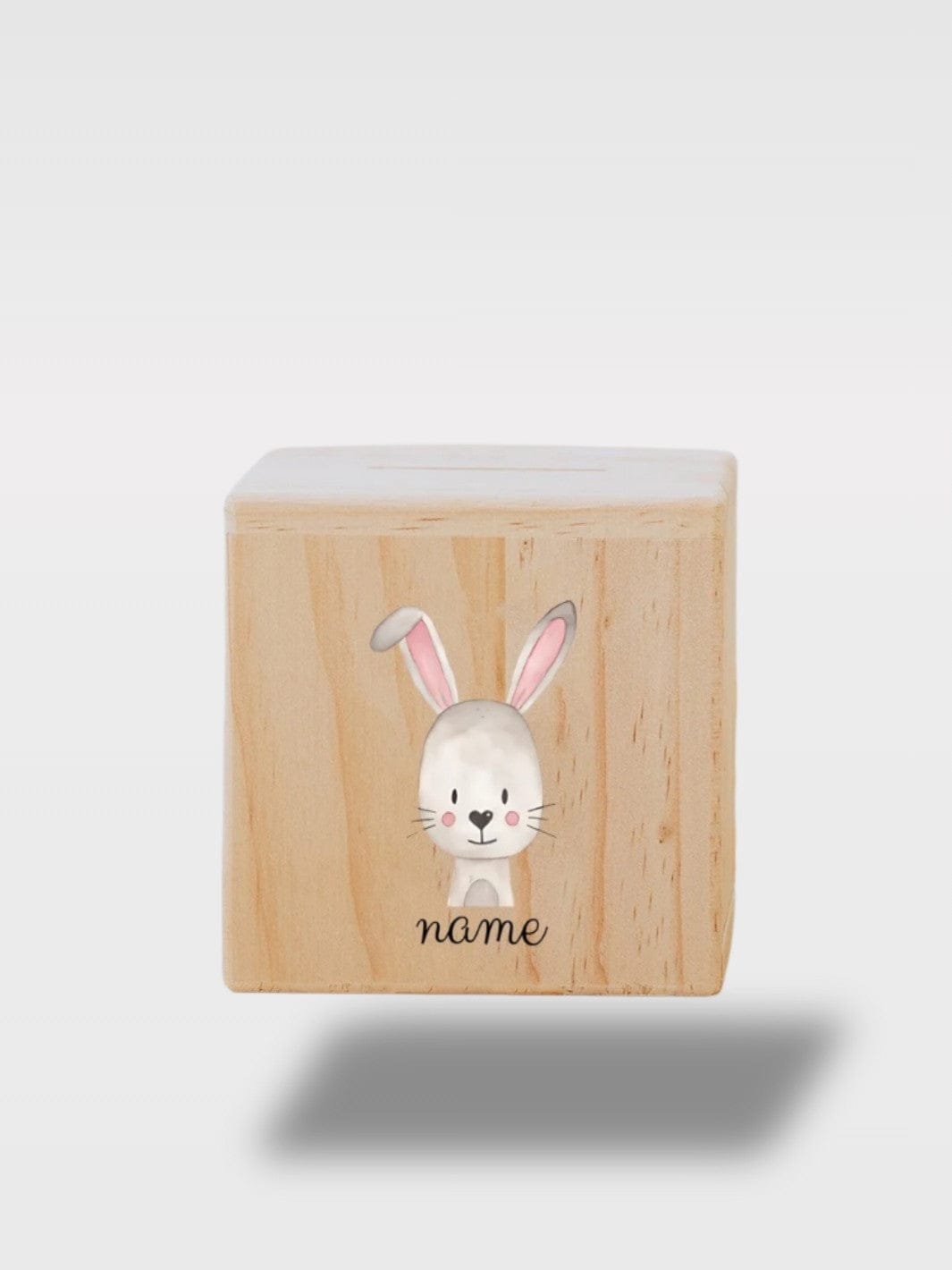 Tirelire Baptême Animaux Avec Nom | Cadeau Personnalisé Lola le Lapin 🐰