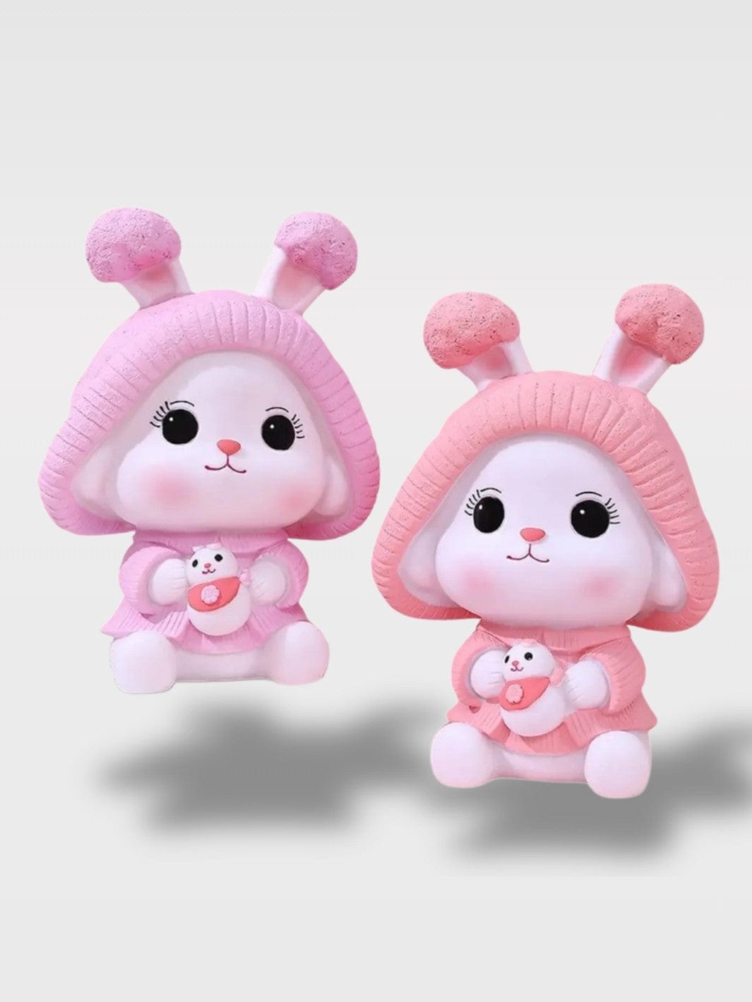 Tirelire Bébé Fille Lapin | Cadeau Naissance Doux