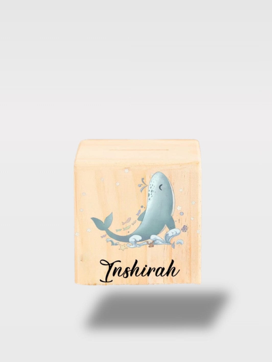Tirelire Bois Animaux Aquatiques | Personnalisable Glisseur 🐋