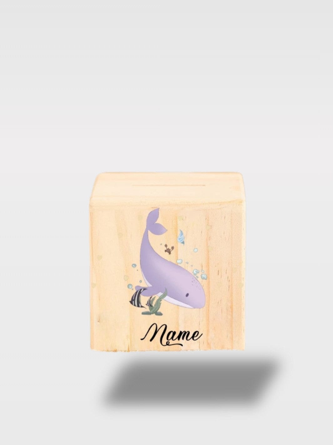 Tirelire Bois Animaux Aquatiques | Personnalisable Nageur 🐬