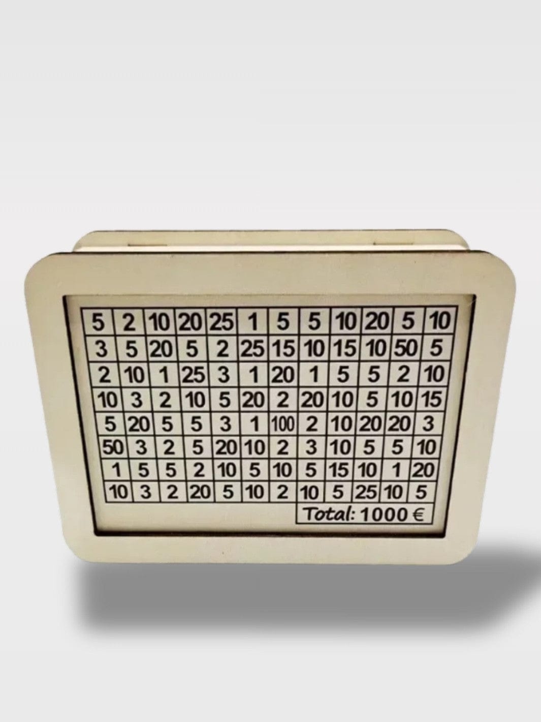 Tirelire Bois Japonaise Blanche | Élégante et Maligne Novice – 1000 €