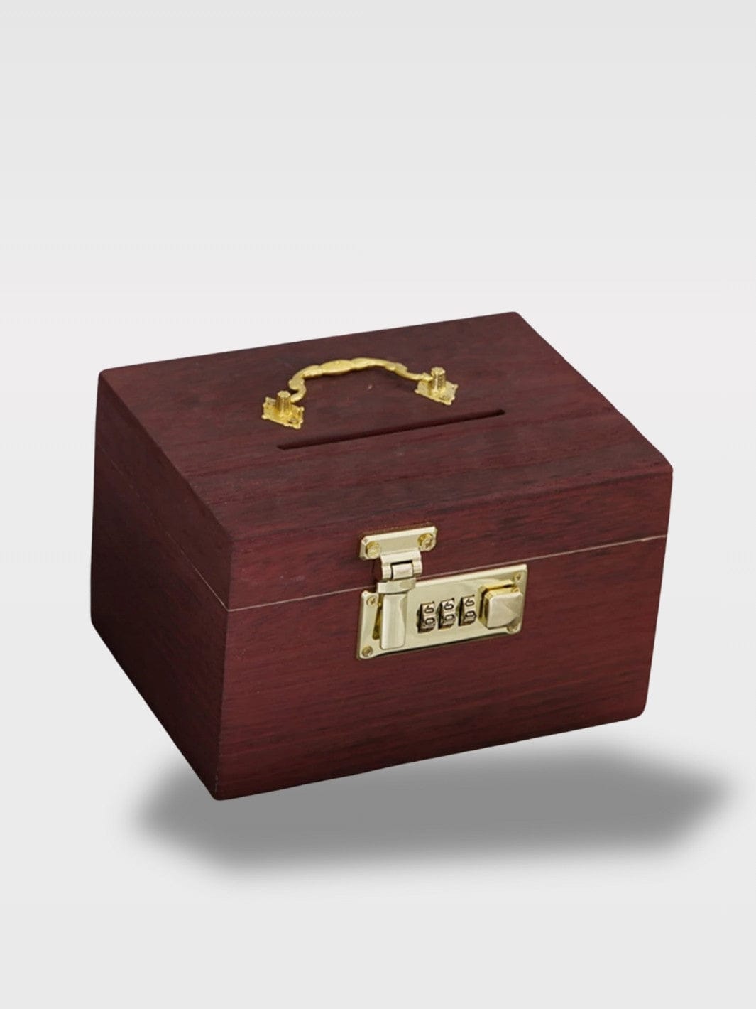 Tirelire Boîte à Code Bois Vintage | Style Unique