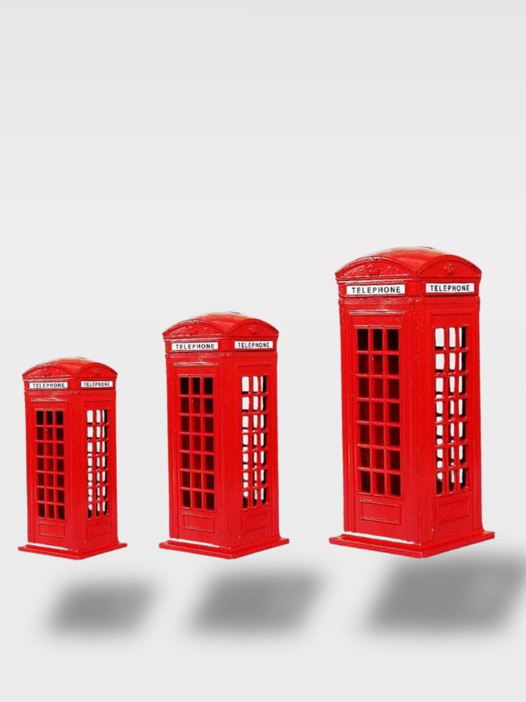Tirelire Cabine Téléphonique Anglaise Rouge | Souvenir Unique La Collection Londonienne – 3 en 1