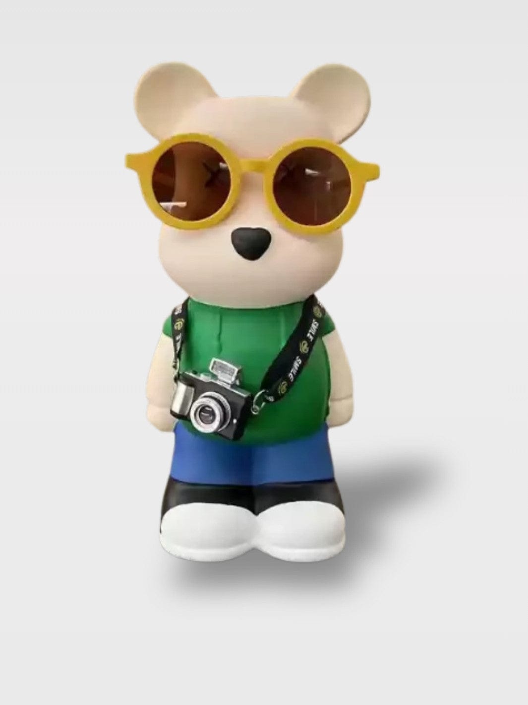Tirelire Céramique Ours | Compagnon D’Aventure Lucien – T-Shirt Vert + Appareil Photo & Lunette