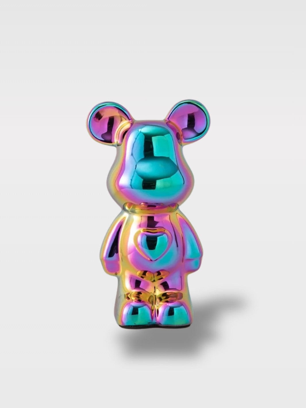Tirelire Céramique Ours Pastel | Charme Doux et Élégant Léon Junior – Couleur 10 x 6 x 18 cm