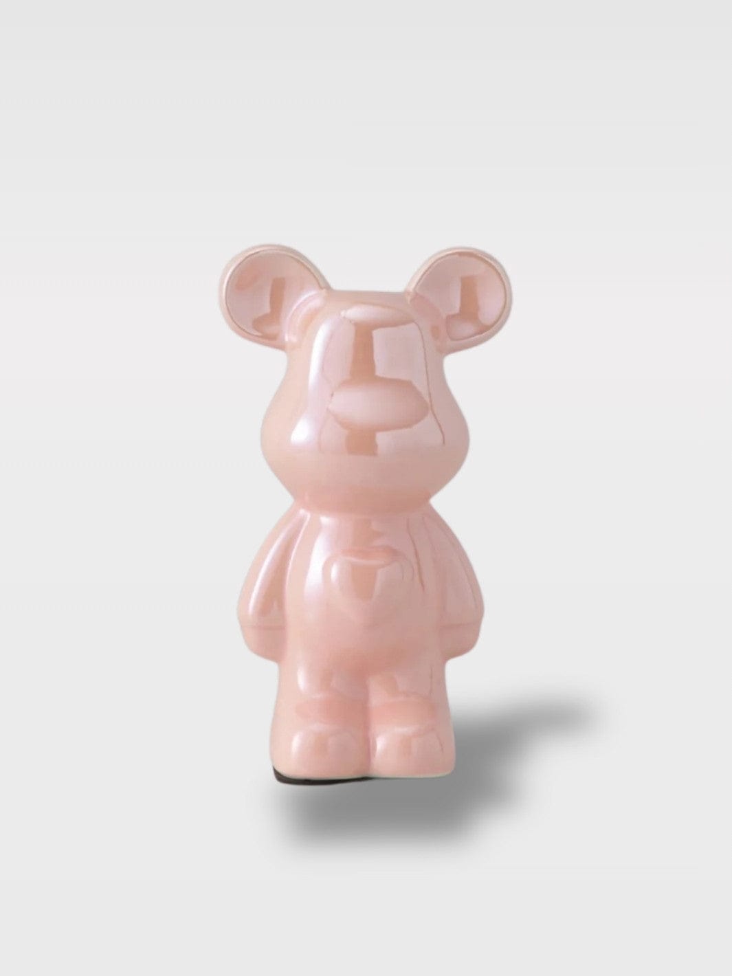 Tirelire Céramique Ours Pastel | Charme Doux et Élégant Rosie Junior – Rose 10 x 6 x 18 cm