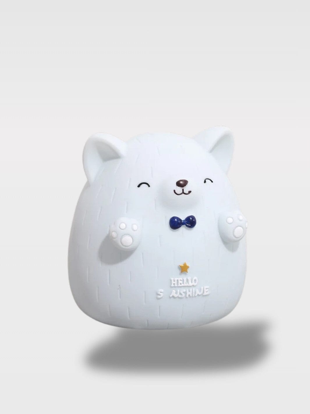Tirelire Chat Patte | Modèle Deux Pattes Levées Junior Bleu – 15 x 11 x 13 cm