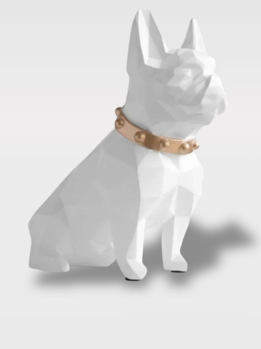 Tirelire Chien Design | Style Origami Élégant Blanc