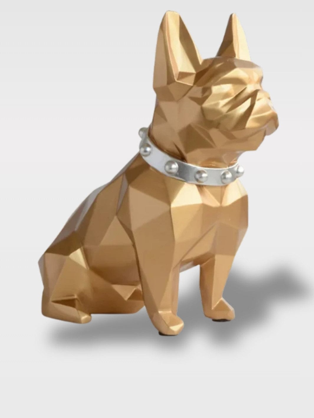 Tirelire Chien Design | Style Origami Élégant Doré