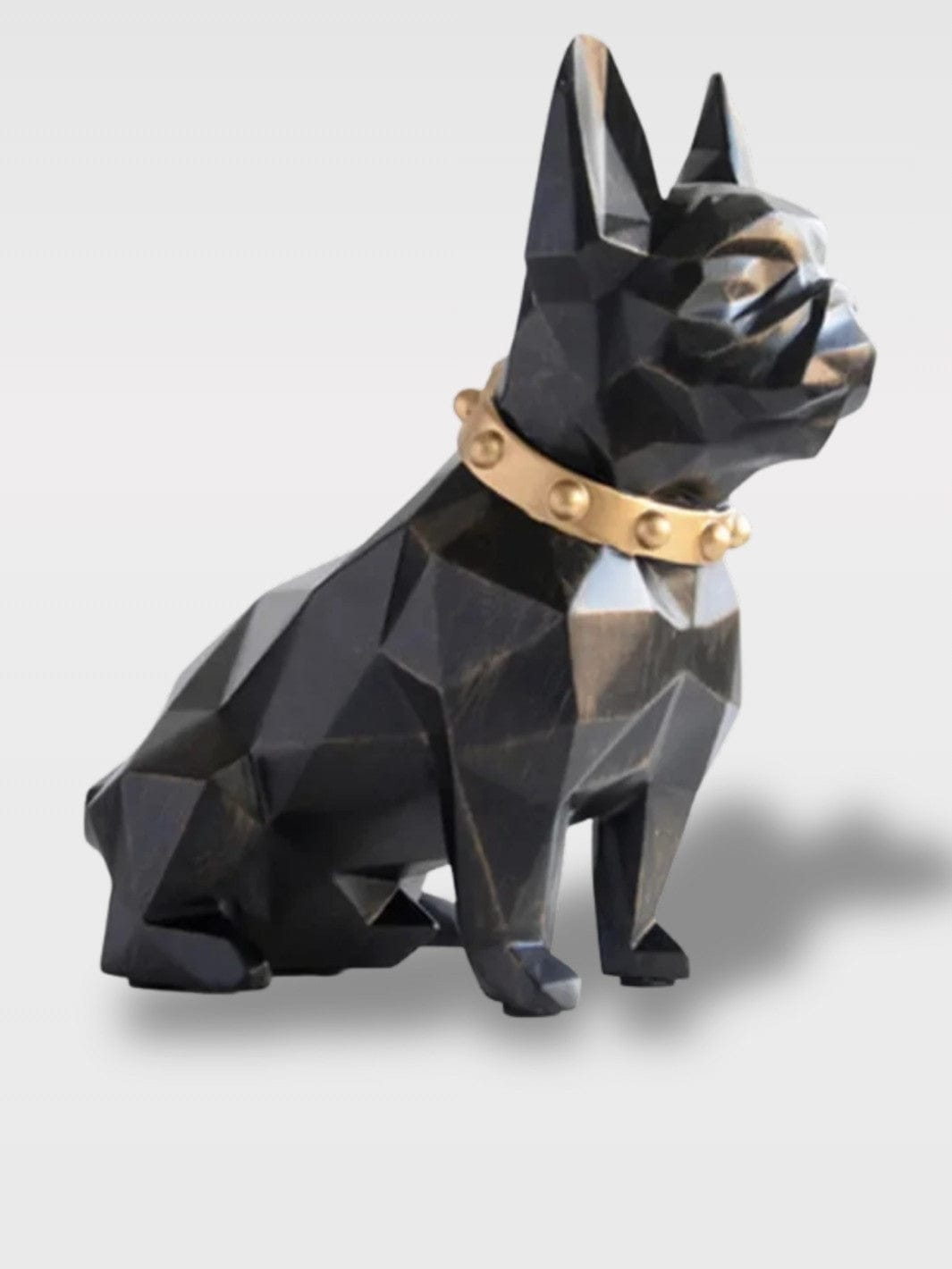 Tirelire Chien Design | Style Origami Élégant Noir