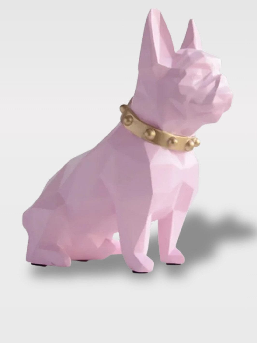 Tirelire Chien Design | Style Origami Élégant Rose