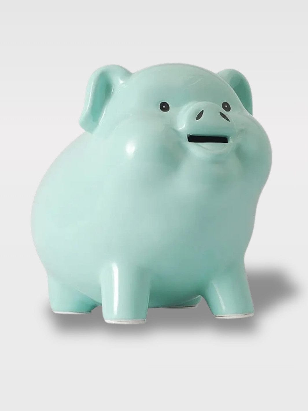 Tirelire Cochon À Casser En Céramique | Prête À Craquer Karma Coin – Vert Menthe 22 x 16 x 18 cm