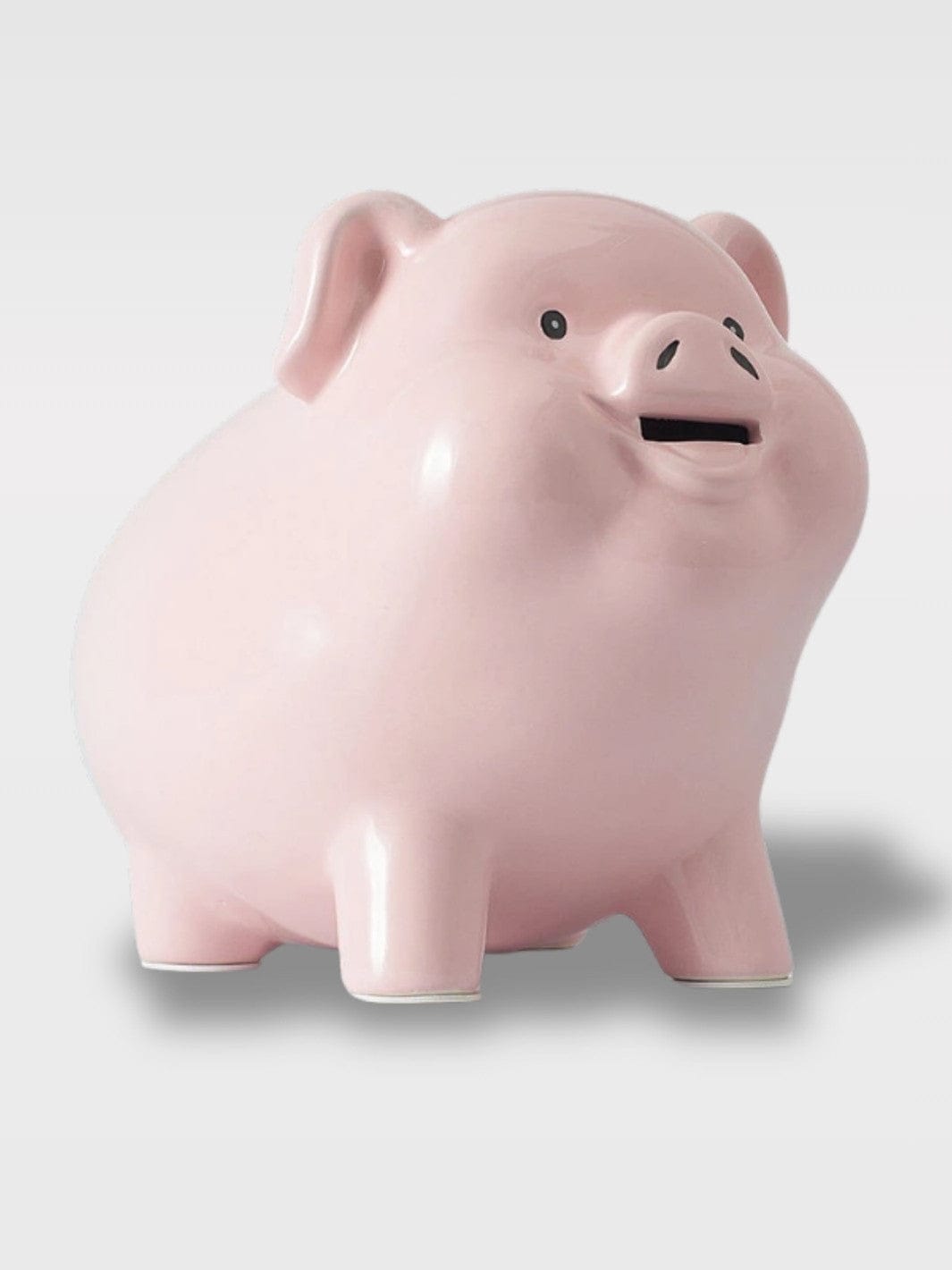 Tirelire Cochon À Casser En Céramique | Prête À Craquer Kiki Chérie – Rose pâle 22 x 16 x 18 cm