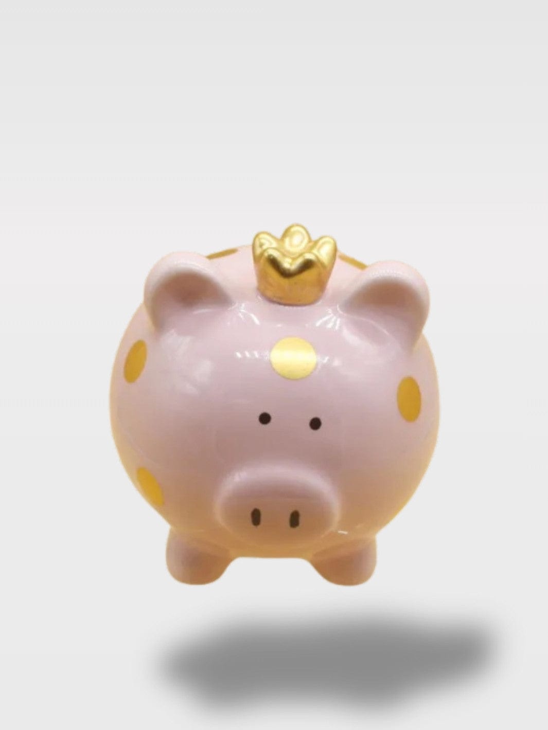 Tirelire Cochon En Céramique À Pois | Style Tacheté Praline – Rose 11.8 x 14 x 13.2 cm
