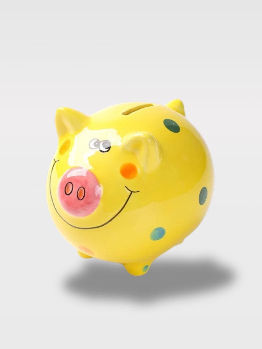 Tirelire Cochon En Céramique Colorée | Couleurs Vives Ani Soleil – Jaune