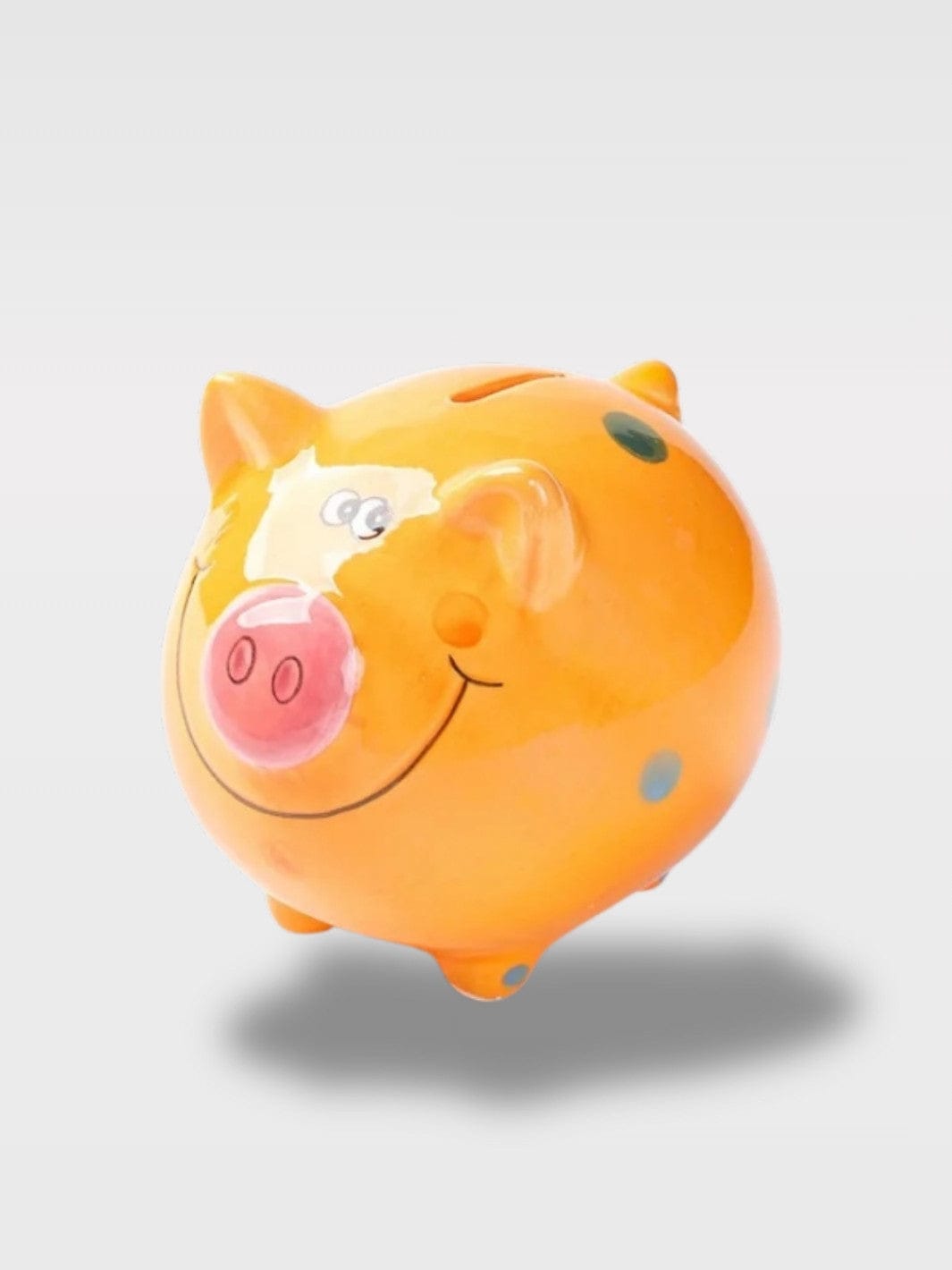 Tirelire Cochon En Céramique Colorée | Couleurs Vives Pépette Mandarine – Orange