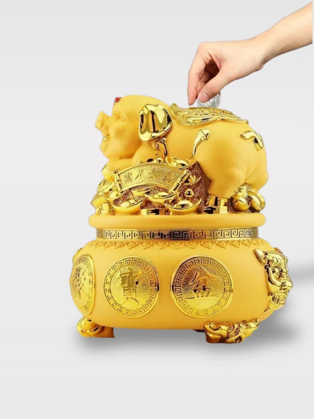 Tirelire Cochon Nouvel An Chinois | Porte-Bonheur Doré