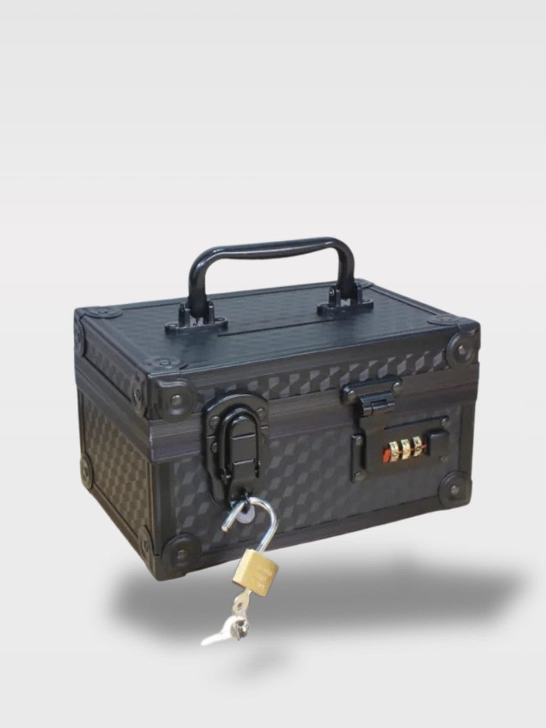 Tirelire Coffre-Fort Chic | Code et Cadenas Ebony Bébé – Noir 13 x 20 x 11 cm