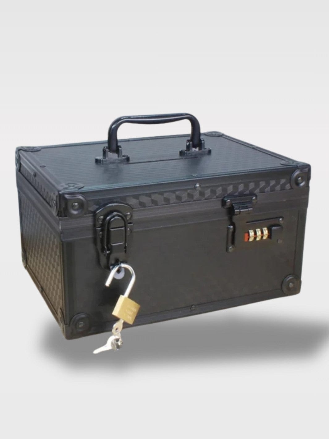 Tirelire Coffre-Fort Chic | Code et Cadenas Ebony Sénior – Noir 23 x 31.5 x 18 cm