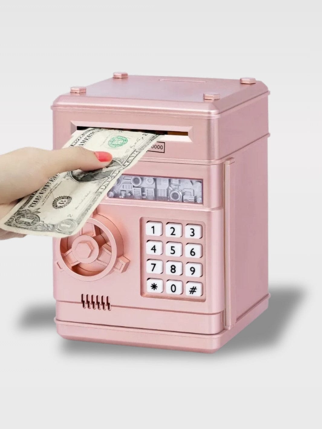 Tirelire Coffre-Fort Électronique | Coffre à Code Rosalie – Rose
