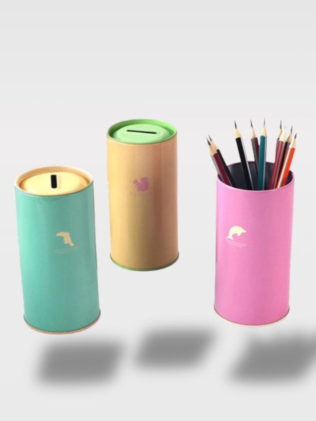 Tirelire Couleur Bonbons Métal | Mini Tonneau Animaux