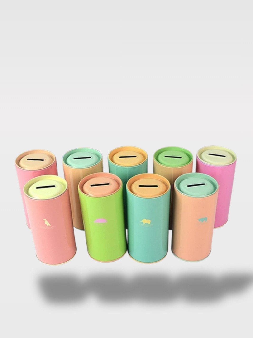 Tirelire Couleur Bonbons Métal | Mini Tonneau Animaux