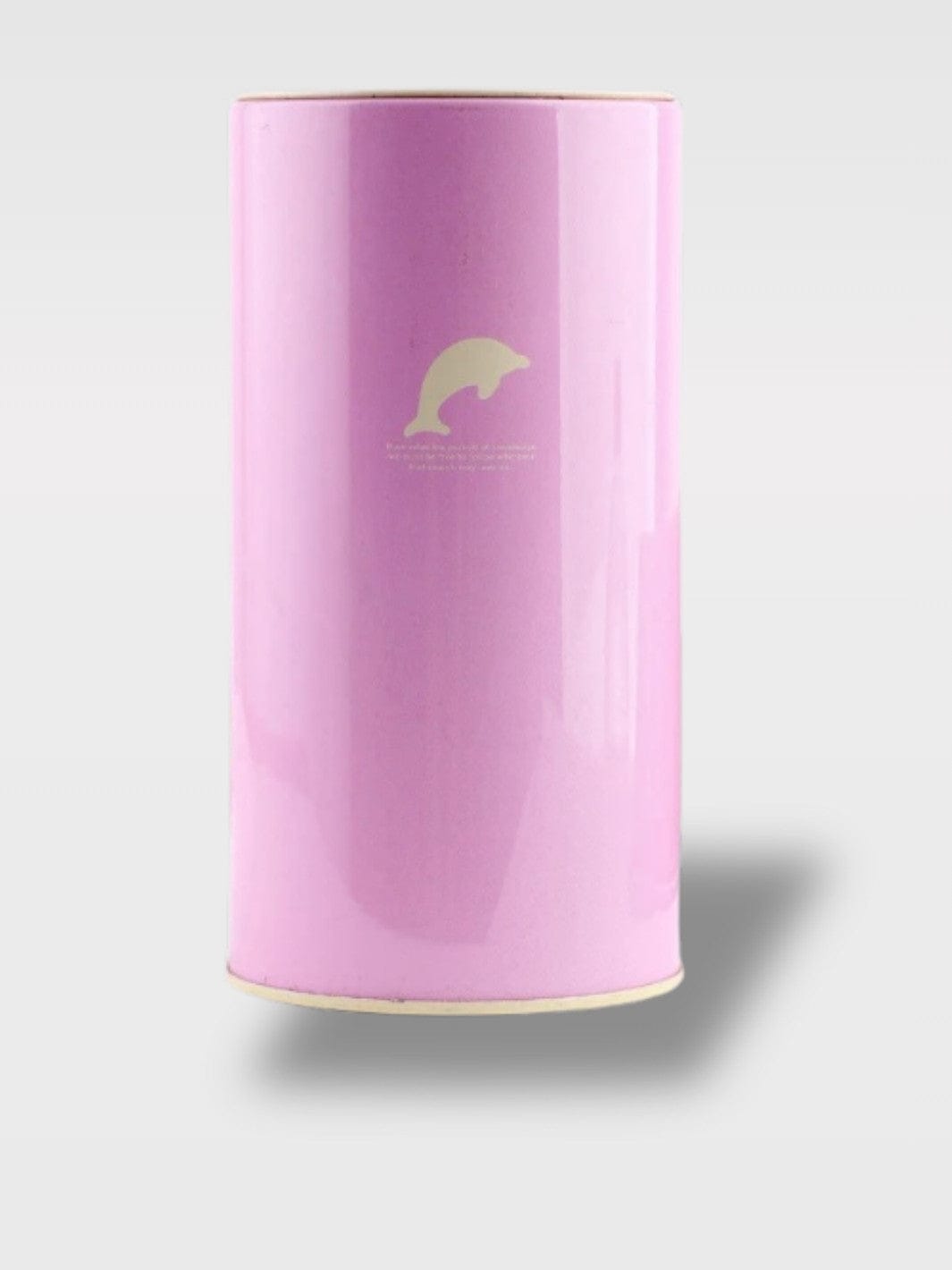 Tirelire Couleur Bonbons Métal | Mini Tonneau Animaux Eden Violet Orchidée – Motif Dauphin