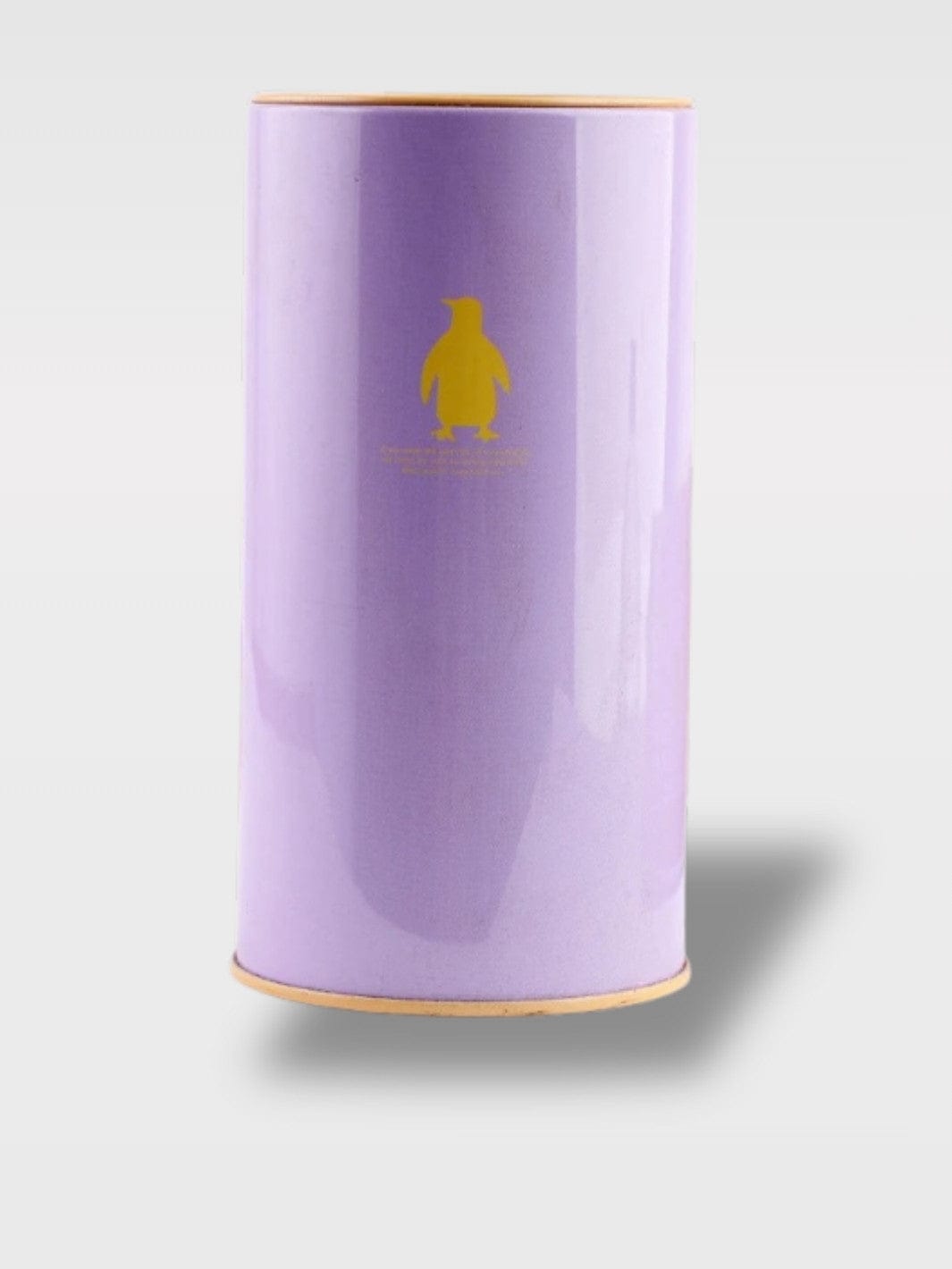 Tirelire Couleur Bonbons Métal | Mini Tonneau Animaux Iris Violet Saintpaula – Motif Pingouin