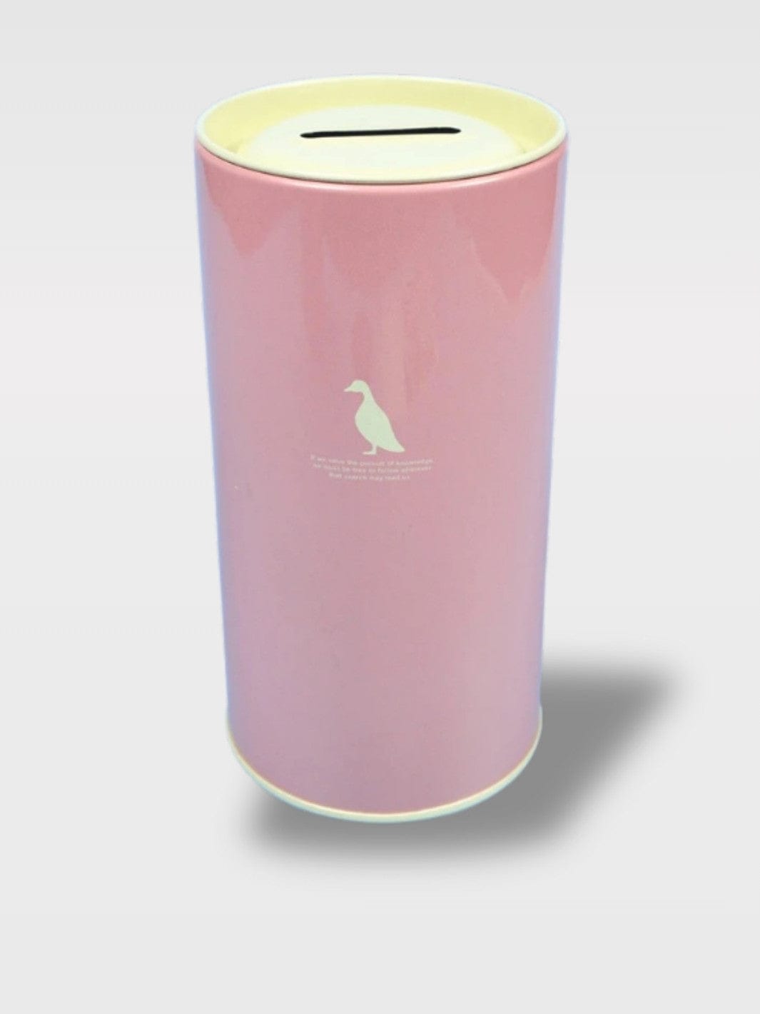 Tirelire Couleur Bonbons Métal | Mini Tonneau Animaux Luna Rose Vif – Motif Oie