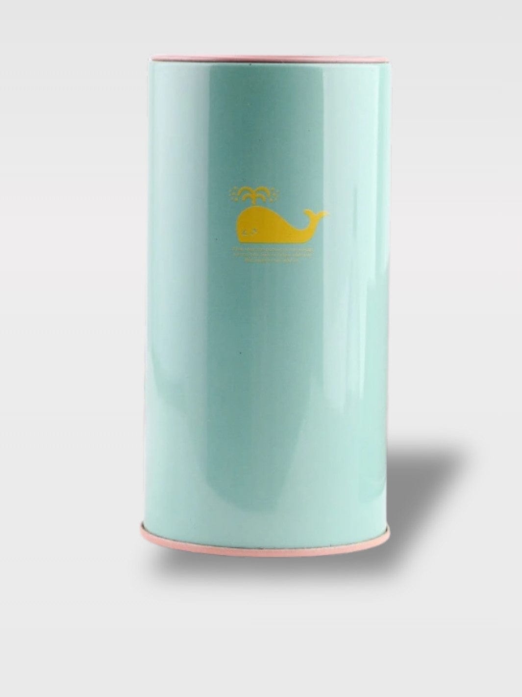 Tirelire Couleur Bonbons Métal | Mini Tonneau Animaux Noa Bleu des Mers du Sud – Motif Baleine