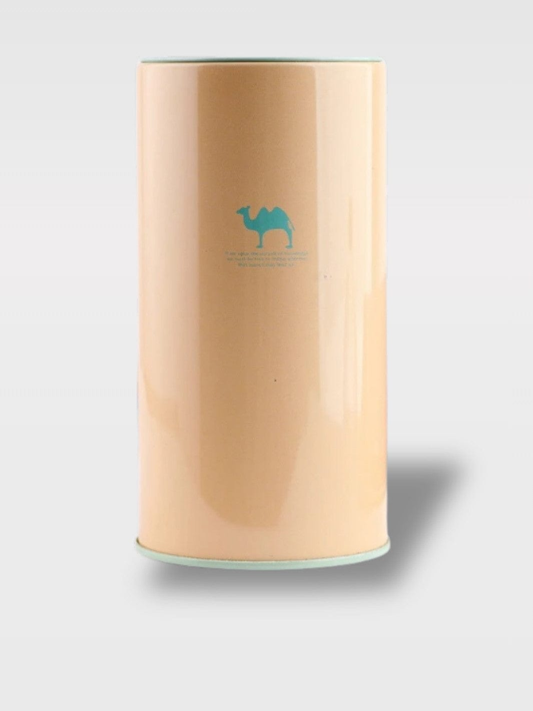 Tirelire Couleur Bonbons Métal | Mini Tonneau Animaux Sienna Orange Abricot – Motif Chameau