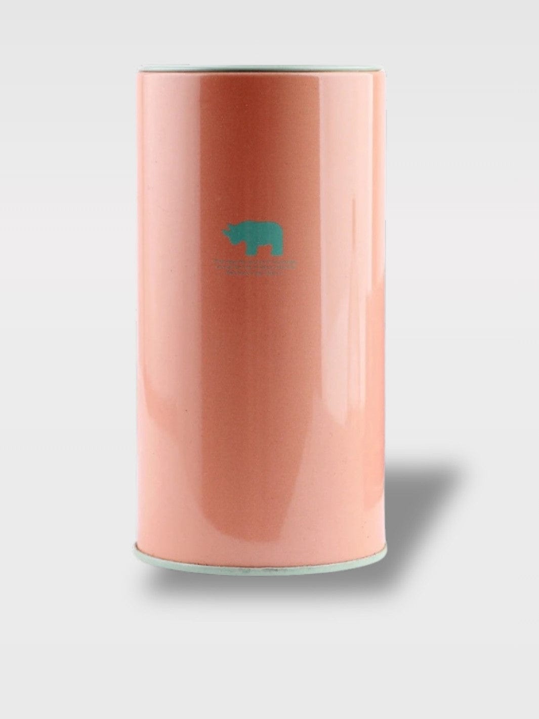 Tirelire Couleur Bonbons Métal | Mini Tonneau Animaux Zélie Orange Corail – Motif Rhinocéros