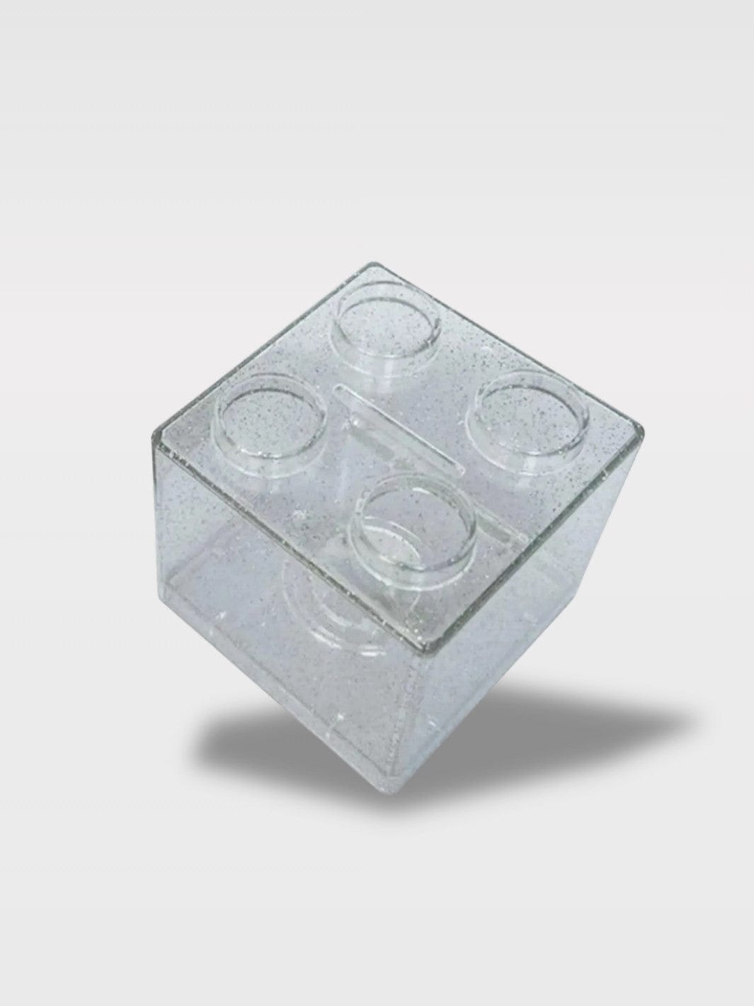 Tirelire Cube de Couleur | Modèle Créatif Empilable Crystal – Cube Transparent
