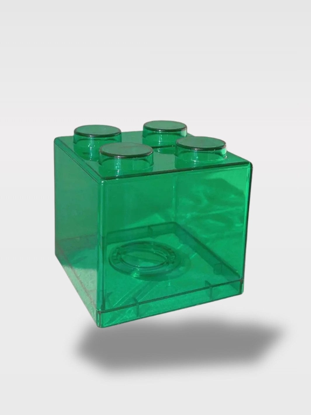 Tirelire Cube de Couleur | Modèle Créatif Empilable Minty – Cube Vert