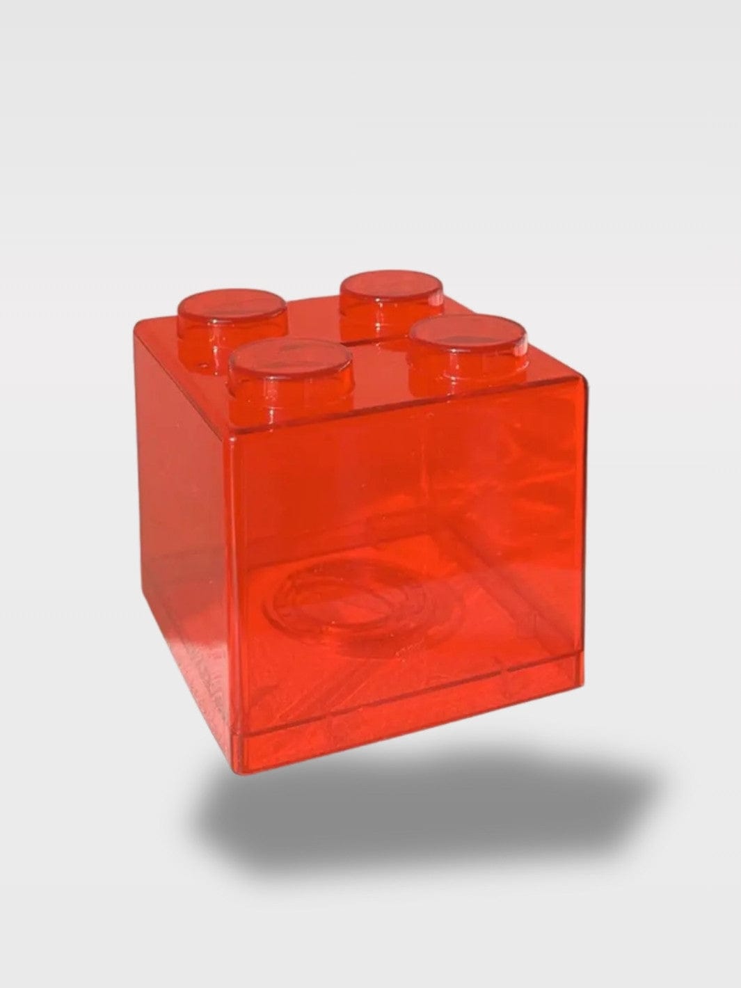 Tirelire Cube de Couleur | Modèle Créatif Empilable Ruby – Cube Rouge