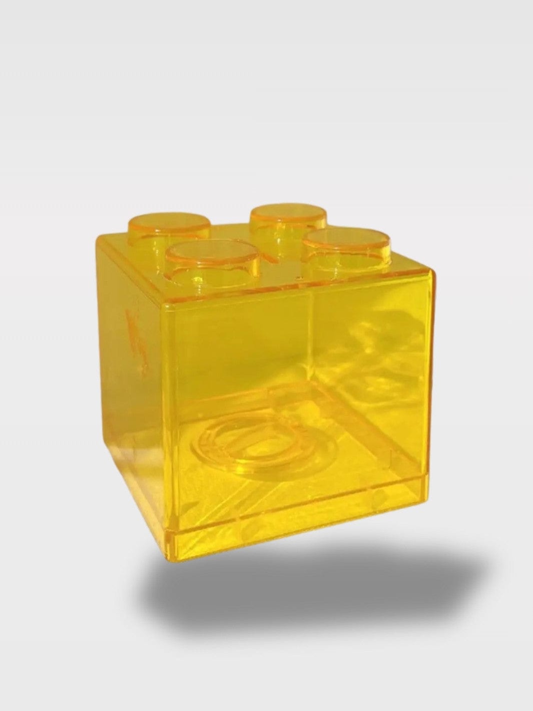 Tirelire Cube de Couleur | Modèle Créatif Empilable Sunny – Cube Jaune