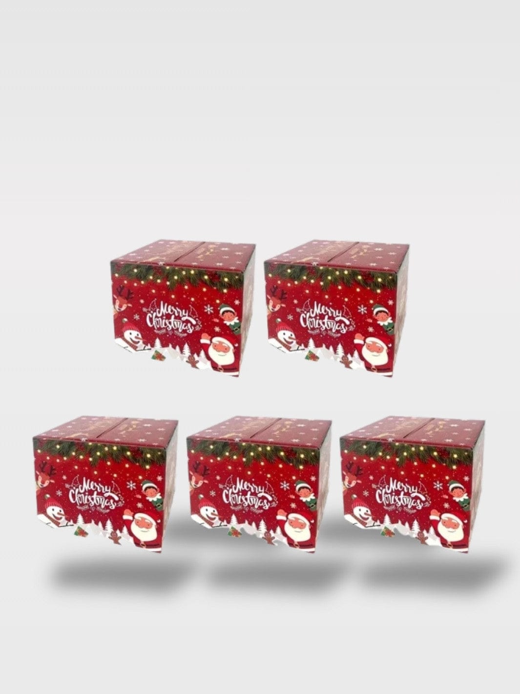 Tirelire De Noël Boîte Rouge | Spéciale Enfants Père Michet Sénior – Lot 5 Tirelires