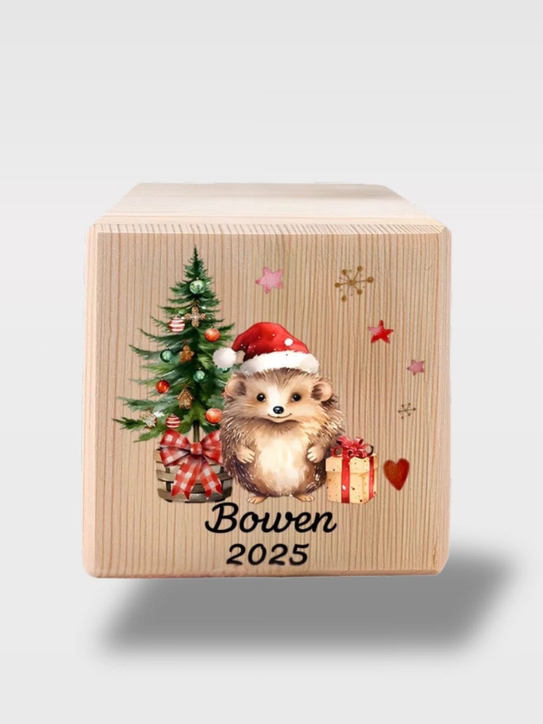 Tirelire De Noël Personnalisé En Bois | Souvenir Unique Le Futé – Hérisson