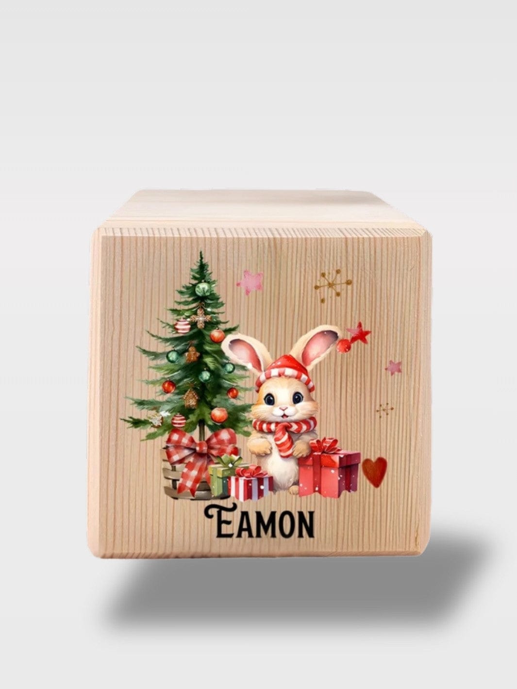Tirelire De Noël Personnalisé En Bois | Souvenir Unique Le Malin – Lapin