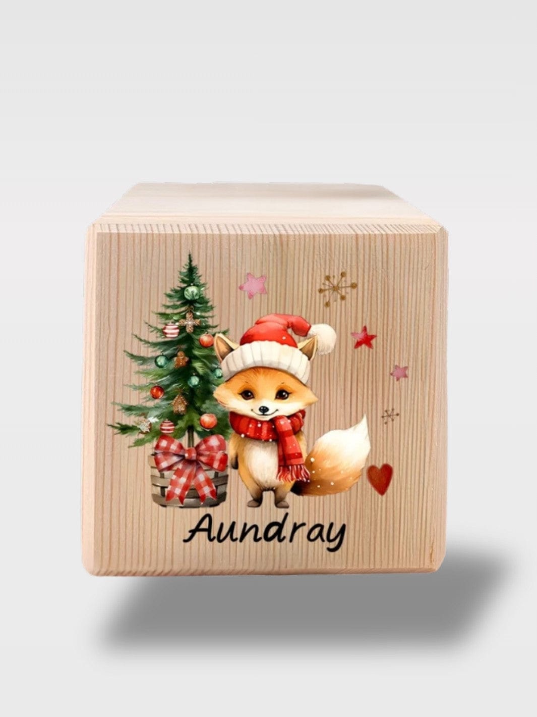 Tirelire De Noël Personnalisé En Bois | Souvenir Unique Le Rusé – Renard