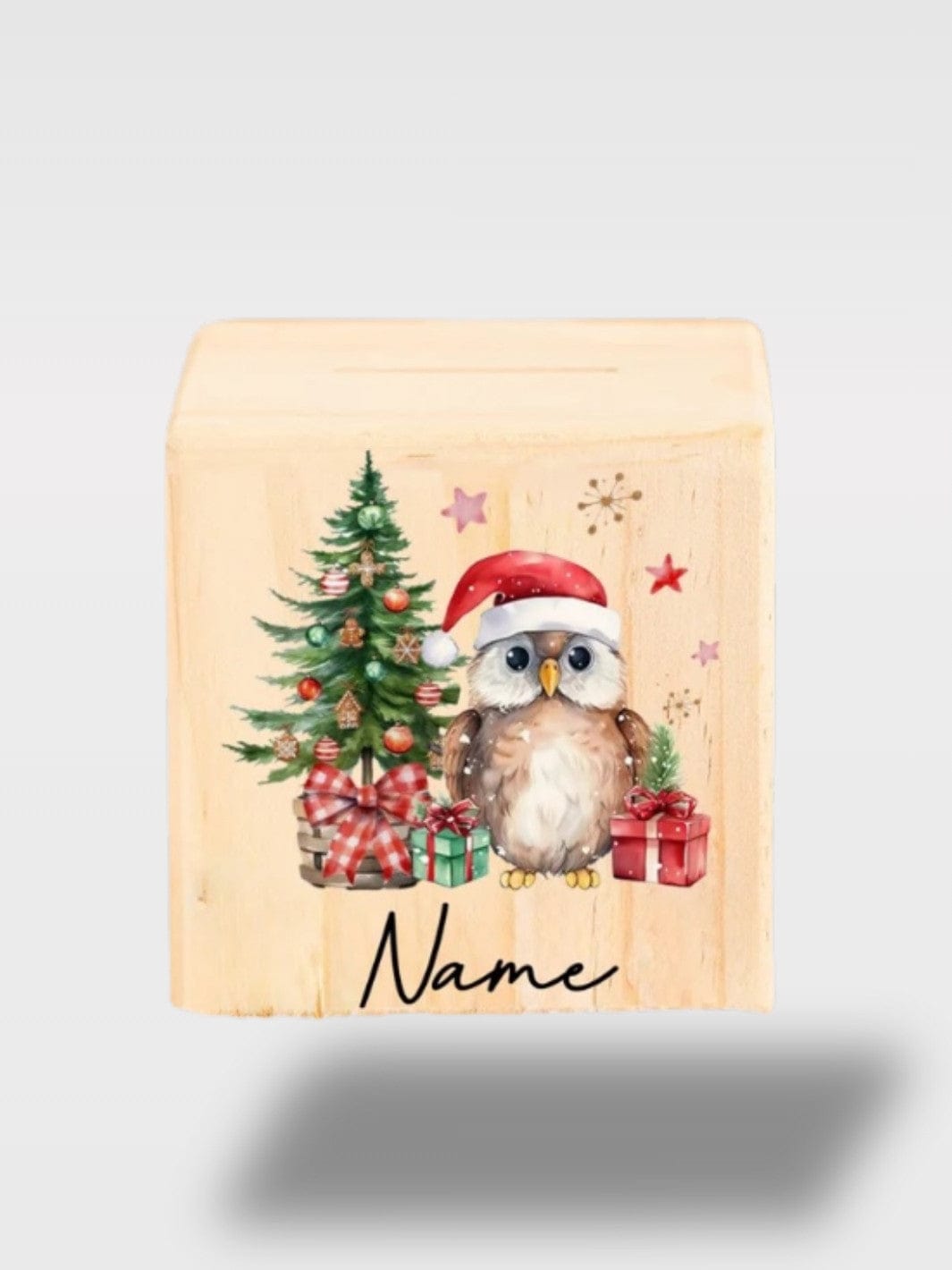 Tirelire De Noël Personnalisé En Bois | Souvenir Unique Le Sage – Hibou