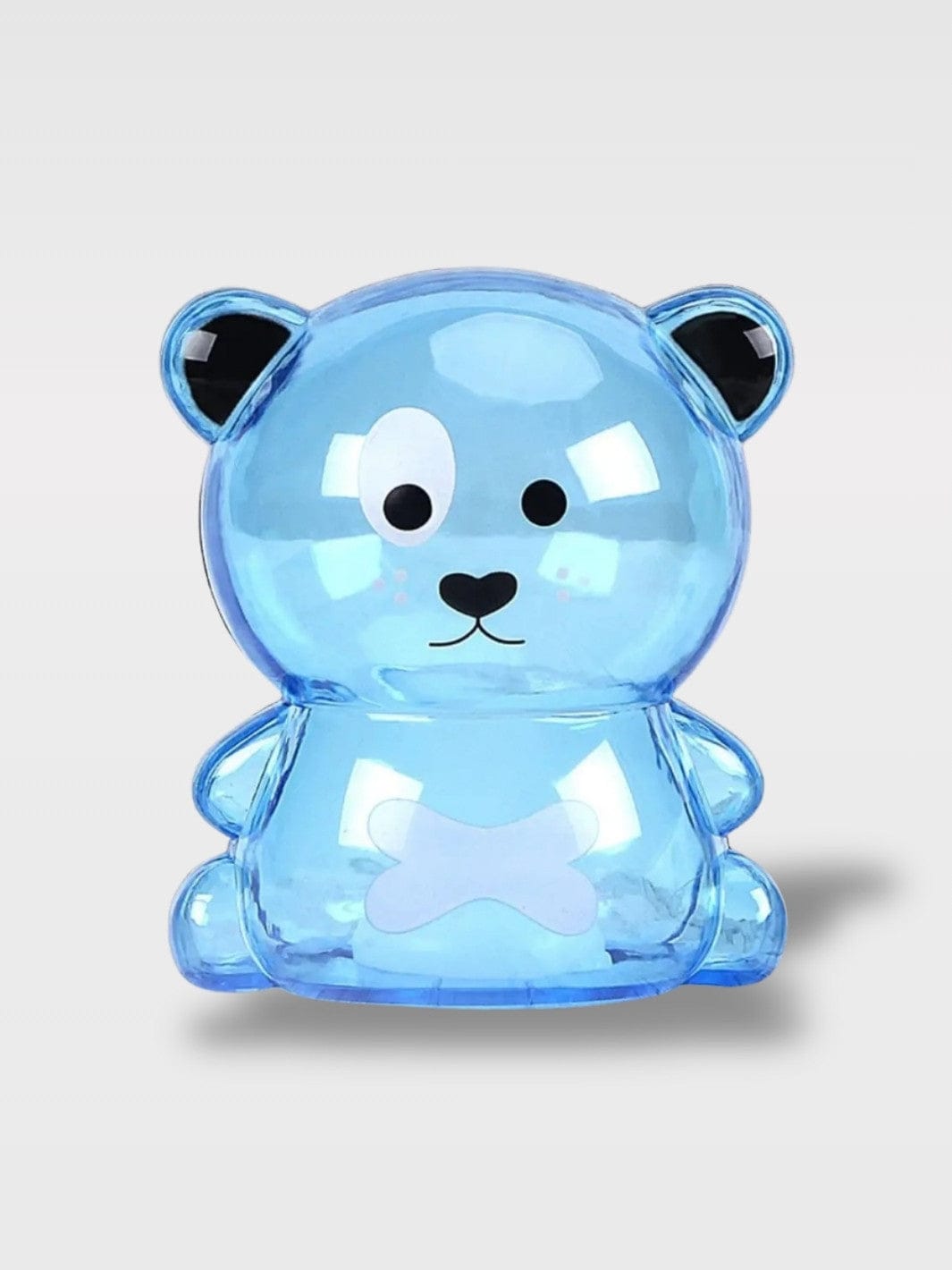 Tirelire Design Ours Transparente | Style Raffiné Éthelune Bébé – Bleu 8.3 x 9.5 cm