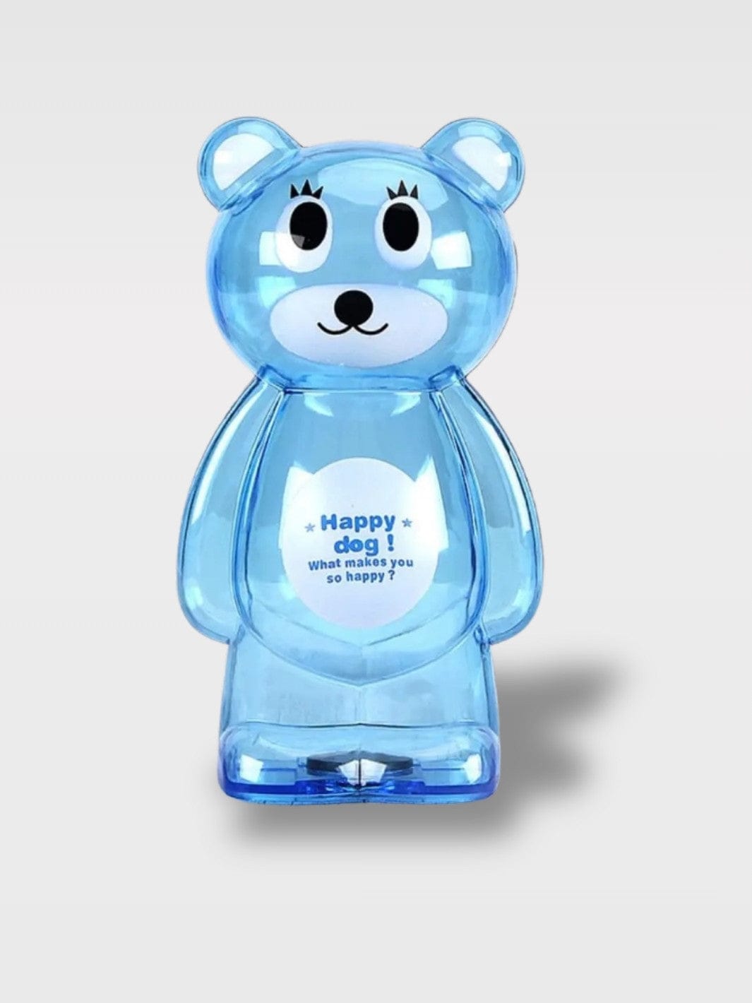 Tirelire Design Ours Transparente | Style Raffiné Éthelune – Bleu 10 x 18 cm