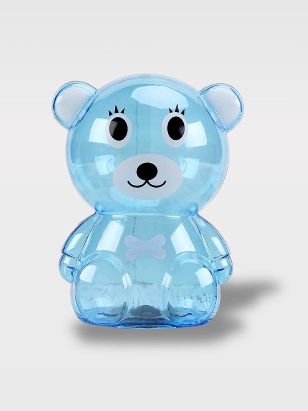 Tirelire Design Ours Transparente | Style Raffiné Éthelune Junior – Bleu 10.5 x 15 cm