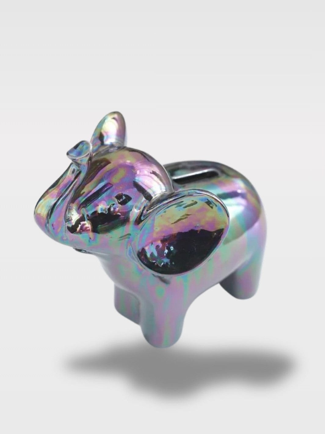 Tirelire Éléphant Design | Élégance et Raffinement Eliot –  Noir Iridescent