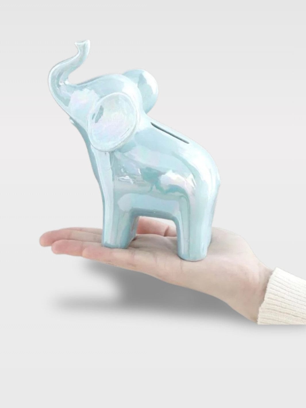 Tirelire Éléphant Design | Élégance et Raffinement Laurent –  Bleu Iris